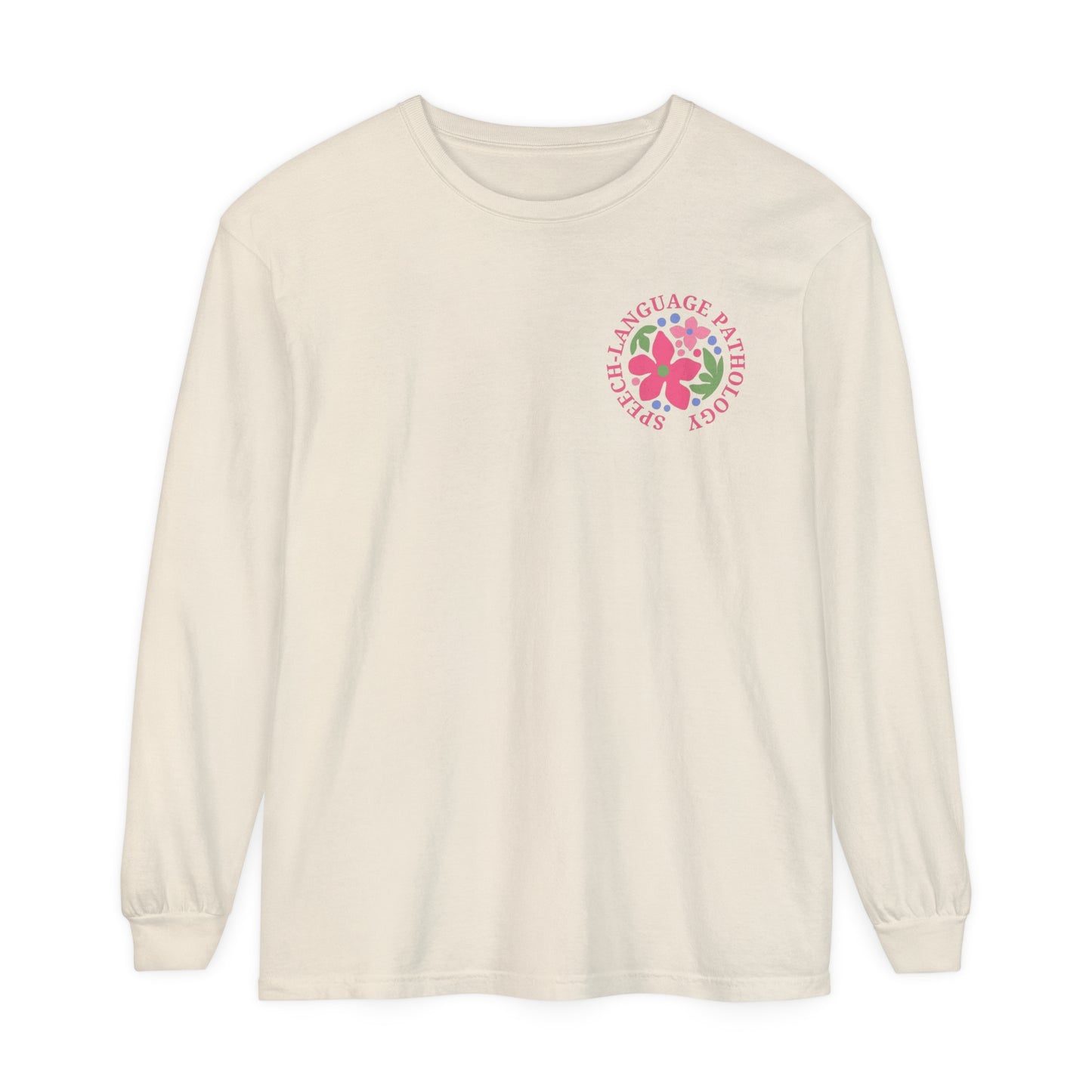 Speech-Language Pathology Long Sleeve Comfort Colors T-shirt