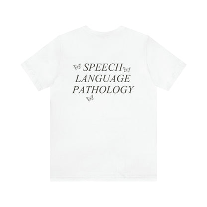 Speech Path Butterflies Jersey T-Shirt | Front and Back Print