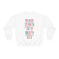 Merry Physical Therapist Crewneck Sweatshirt | Front and Back Print
