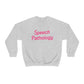 Pink Speech Pathology Crewneck Sweatshirt