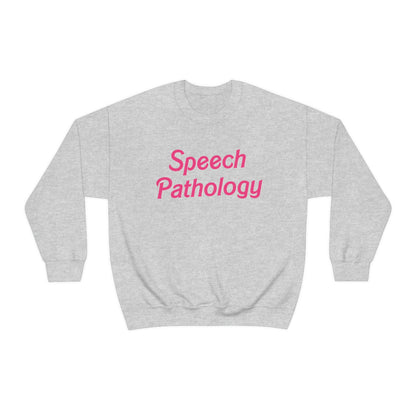 Pink Speech Pathology Crewneck Sweatshirt