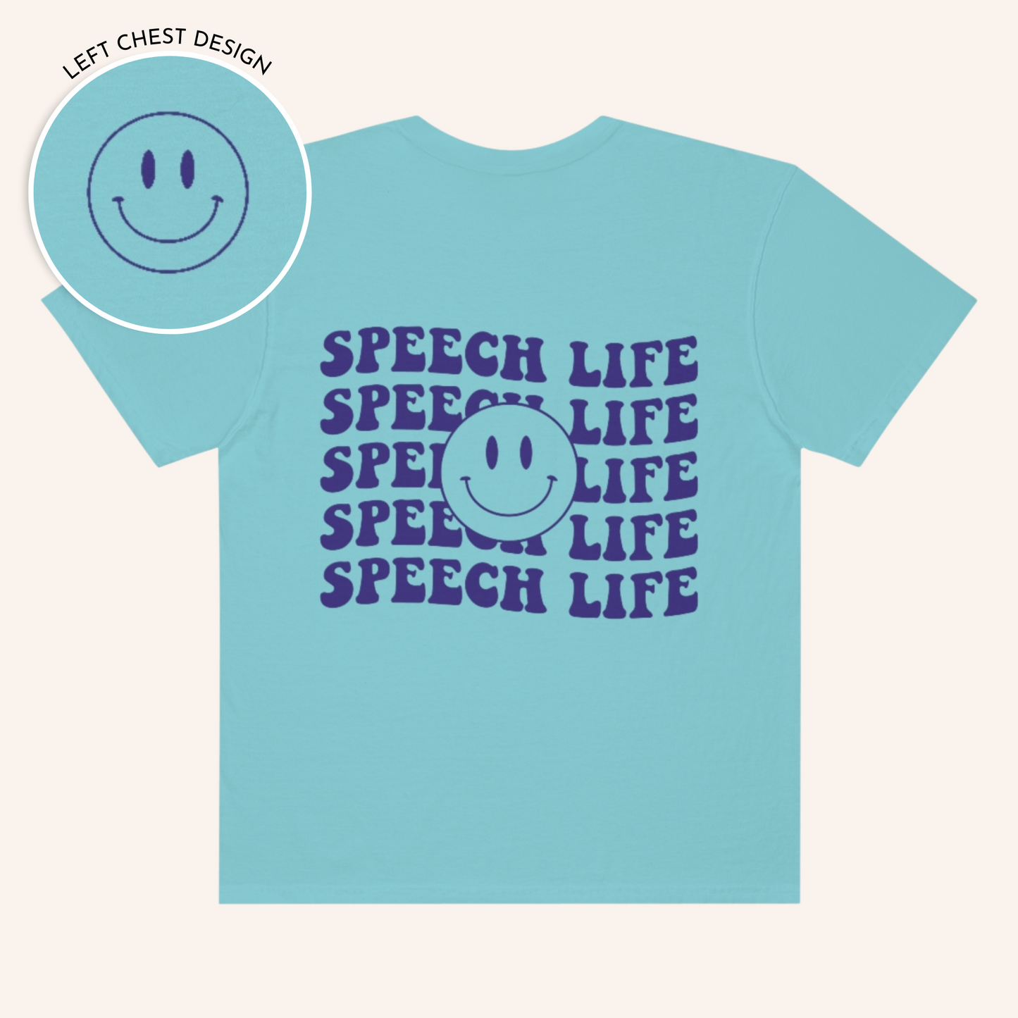 Speech Life Short Sleeve T-Shirt | Front and Back Print