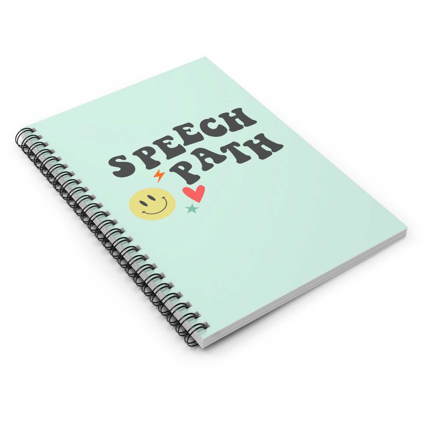 Speech Path Spiral Ruled Line Notebook