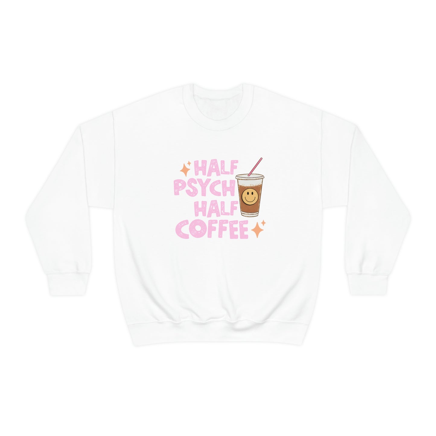 Half Psych Half Coffee Crewneck Sweatshirt
