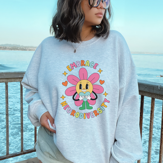 Embrace Neurodiversity Crewneck Sweatshirt