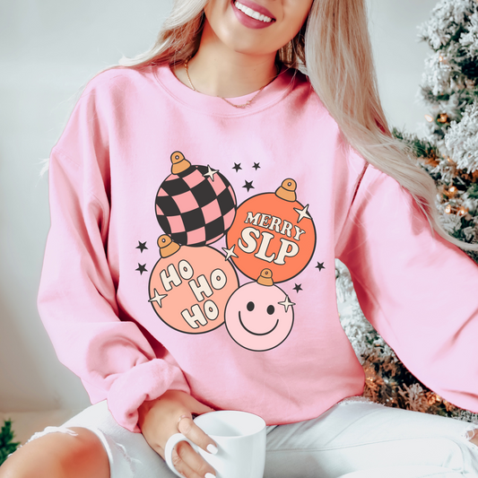 Merry SLP Ornaments Crewneck Sweatshirt