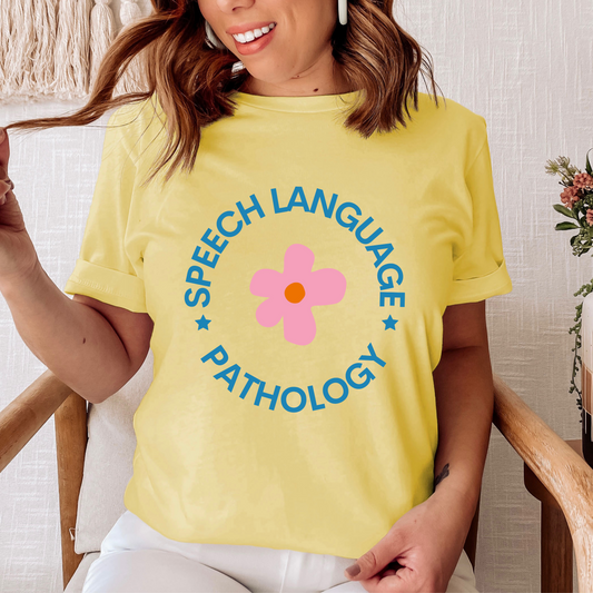 Speech Flower Jersey T-Shirt