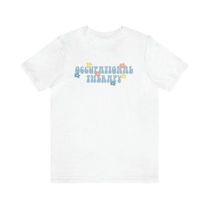 Occupational Therapy Retro Flower Jersey T-Shirt