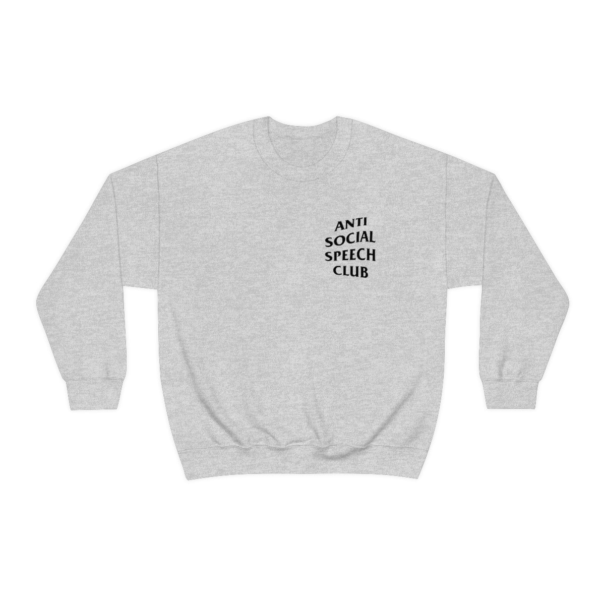 Antisocial Speech Club Crewneck Sweatshirt | Front and Back Print