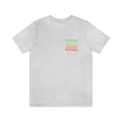 Inclusion Jersey T-Shirt | Front and Back Design