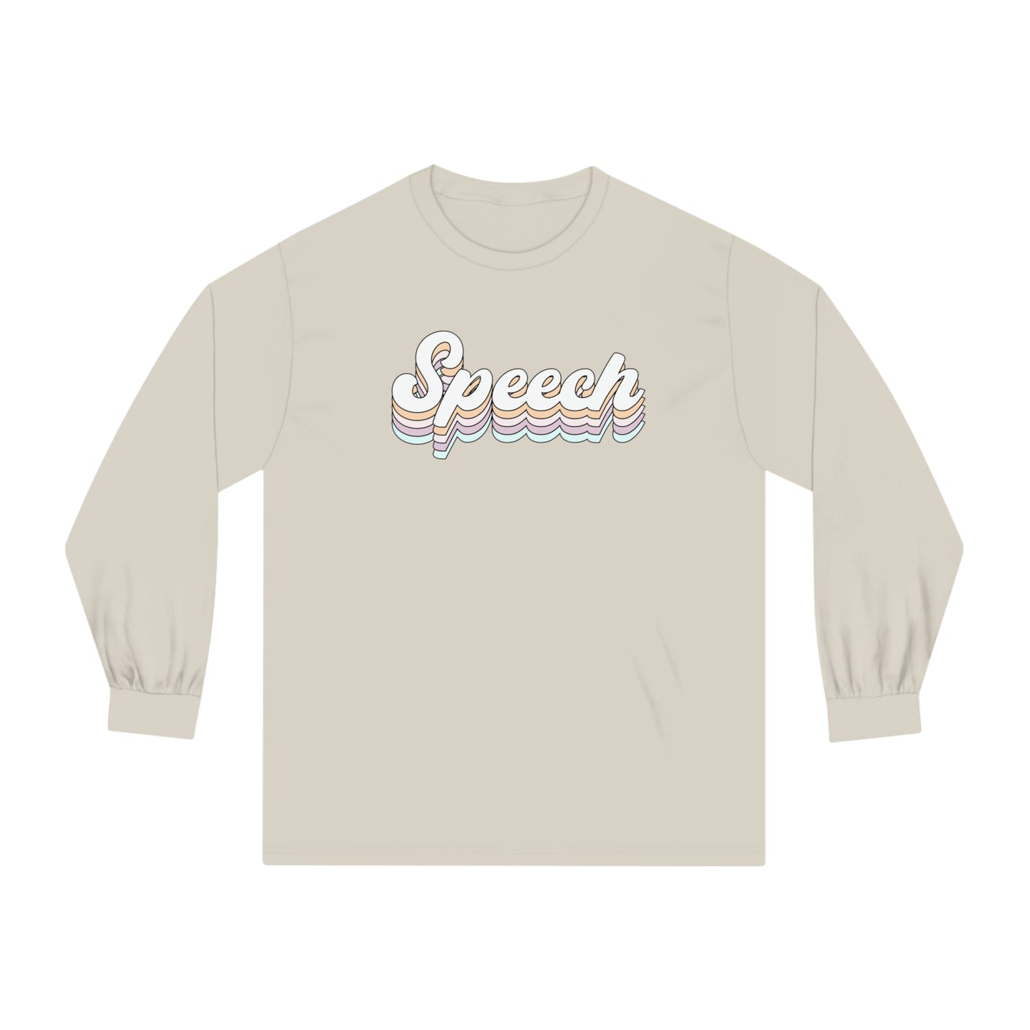 Retro Speech Long Sleeve T-Shirt