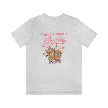 I Love Speech a Latte Jersey T-Shirt