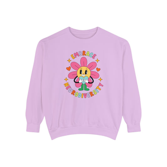 Embrace Neurodiversity Comfort Colors Sweatshirt