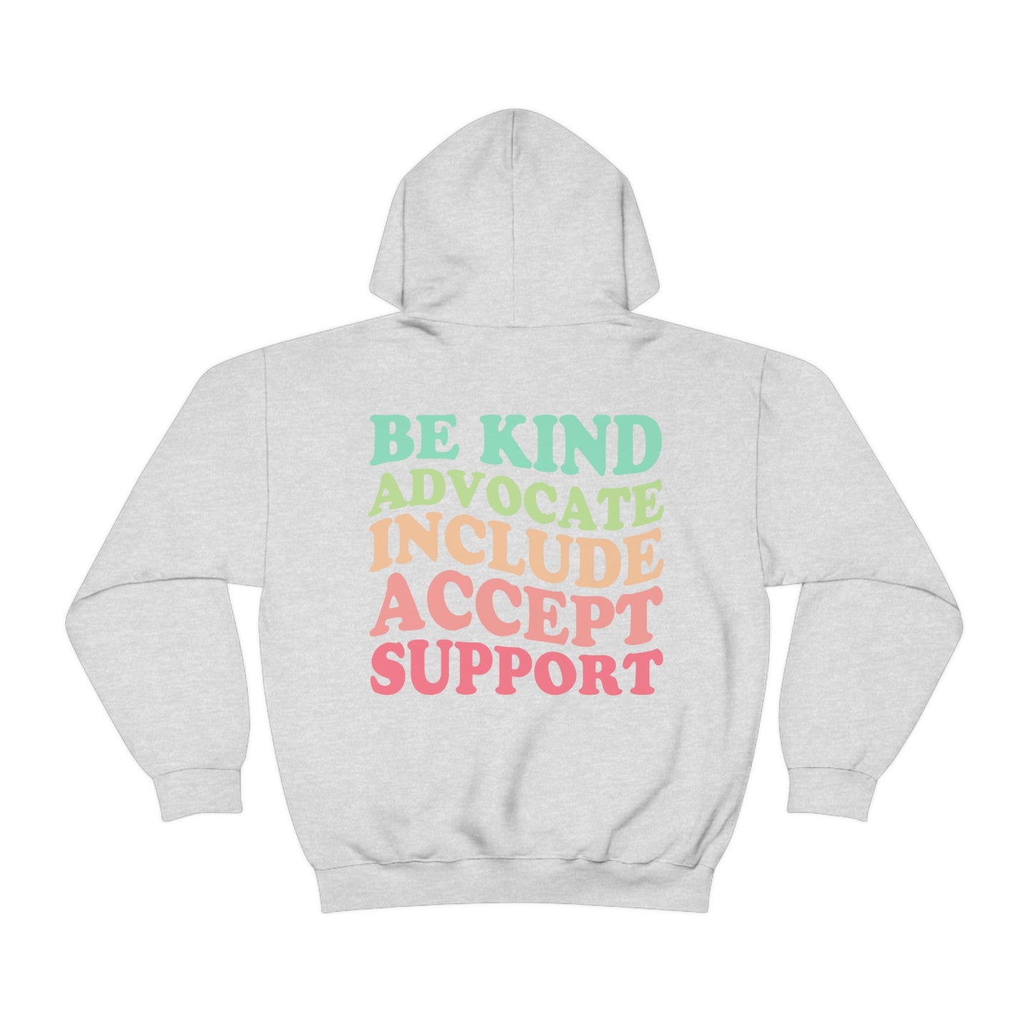 Inclusion Rainbow Hoodie | Front and Back Print