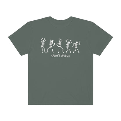 Spooky Speech Skeletons Comfort Colors T-Shirt