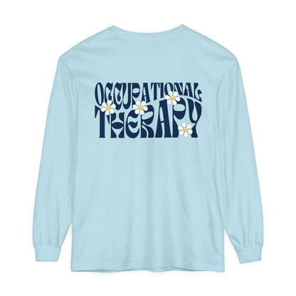 OT Retro Daisy Long Sleeve Comfort Colors T-shirt
