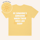 Be Someone's Sunshine Comfort Colors T-shirt | Front and Back Print