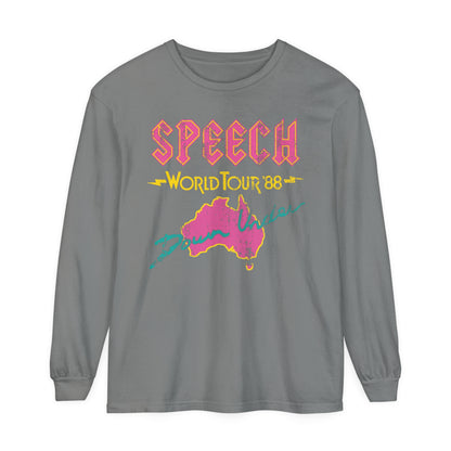 Speech World Tour Long Sleeve Comfort Colors T-Shirt