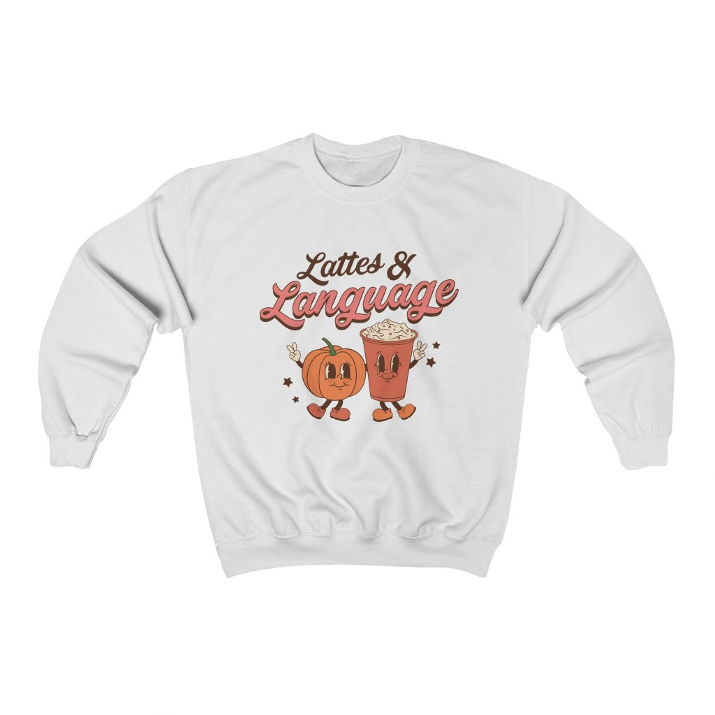 Lattes & Language Crewneck Sweatshirt