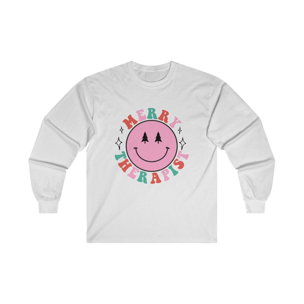 Merry Therapist Smile Long Sleeve T-Shirt