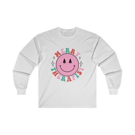 Merry Therapist Smile Long Sleeve T-Shirt