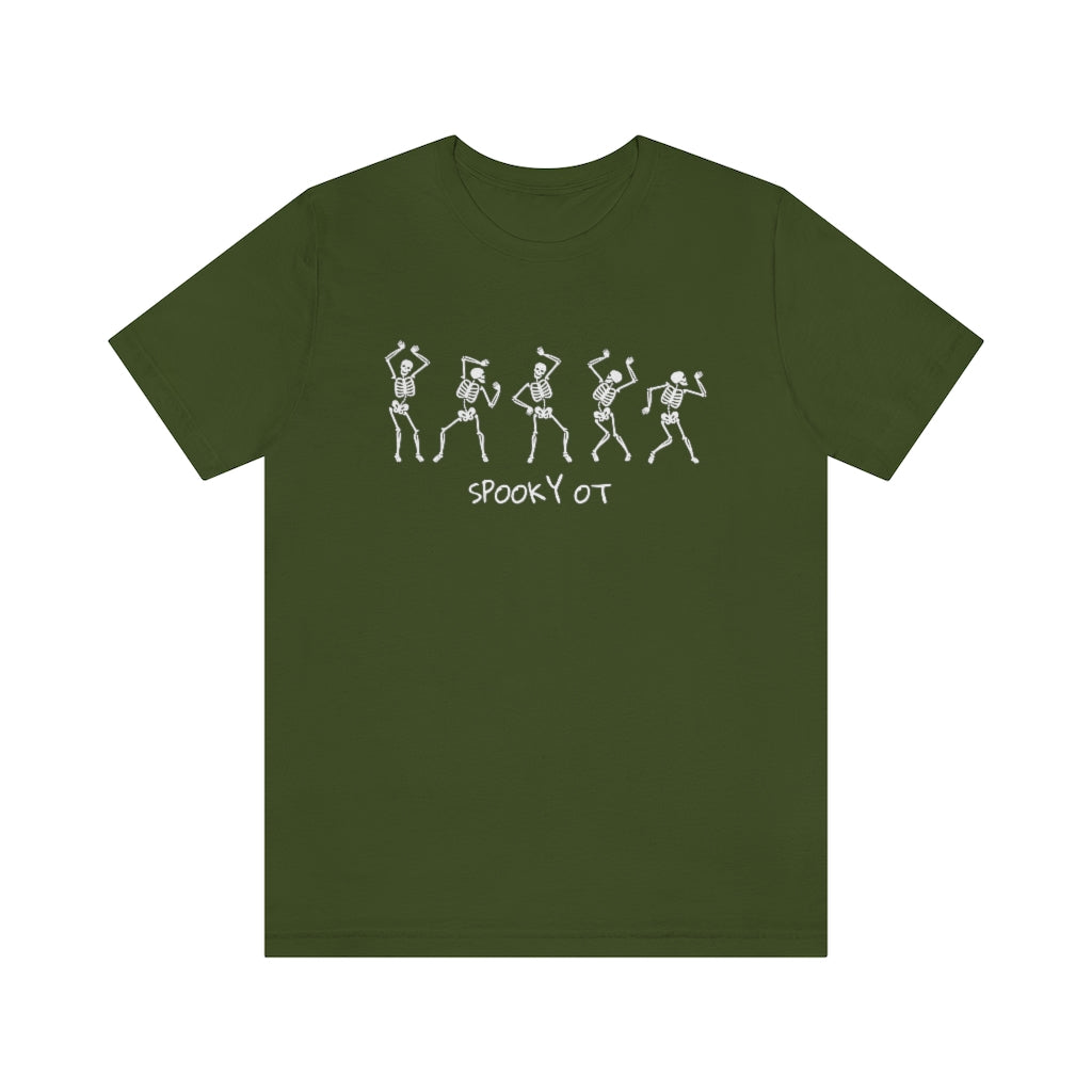 Spooky OT Skeleton Jersey T-Shirt