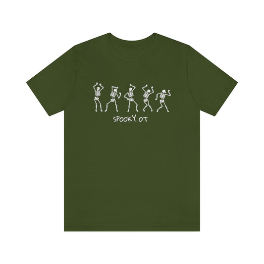 Spooky OT Skeleton Jersey T-Shirt