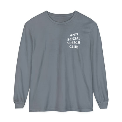 Antisocial Speech Club Long Sleeve Comfort Colors T-Shirt