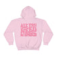 All You Need Is Speech Hoodie | Front and Back Print