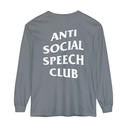 Antisocial Speech Club Long Sleeve Comfort Colors T-Shirt