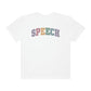 Pastel Varsity Speech Comfort Colors T-Shirt