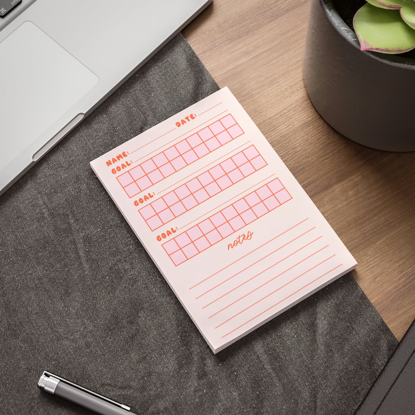 Multiple Goals Data Sheet Post-it® Note Pad 4 x 6