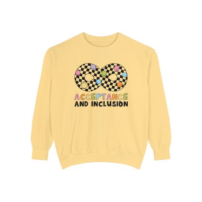 Acceptance and Inclusion Comfort Colors Sweatshirt