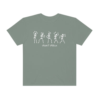 Spooky Speech Skeletons Comfort Colors T-Shirt