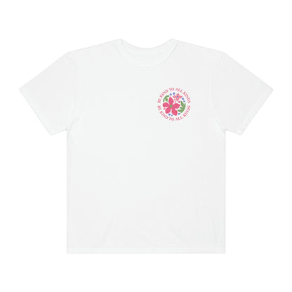 Be Kind to All Kinds Comfort Colors T-Shirt | Front and Back Print