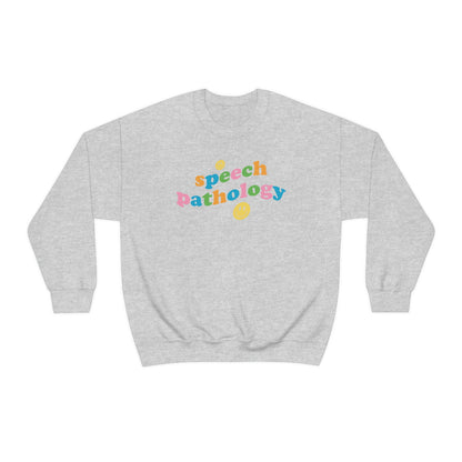 Speech Pathology Wavy Crewneck Sweatshirt