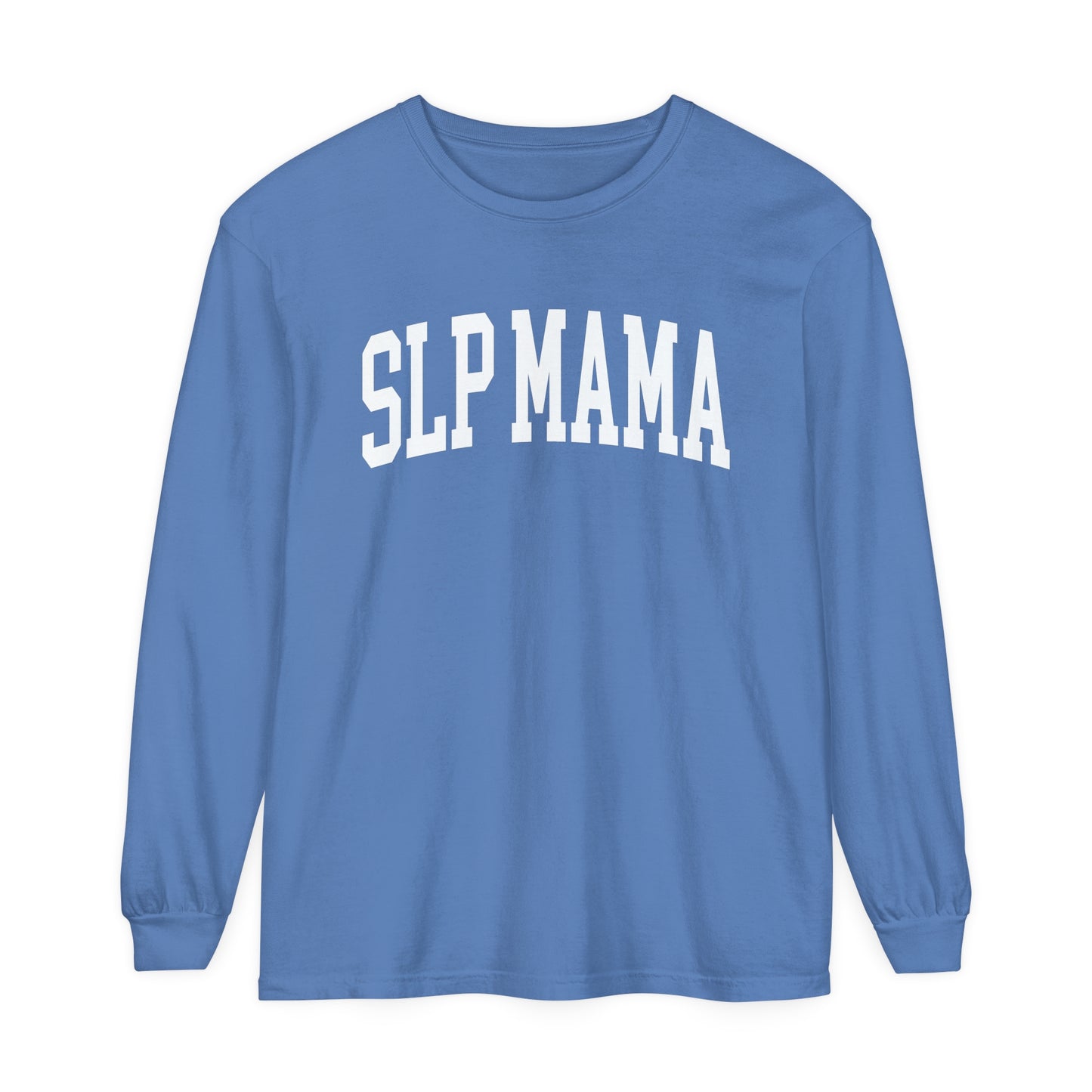 SLP Mama Varsity Long Sleeve Sleeve Comfort Colors T-Shirt