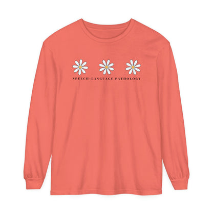 Daisy Speech-Language Pathology Long Sleeve Comfort Colors T-Shirt