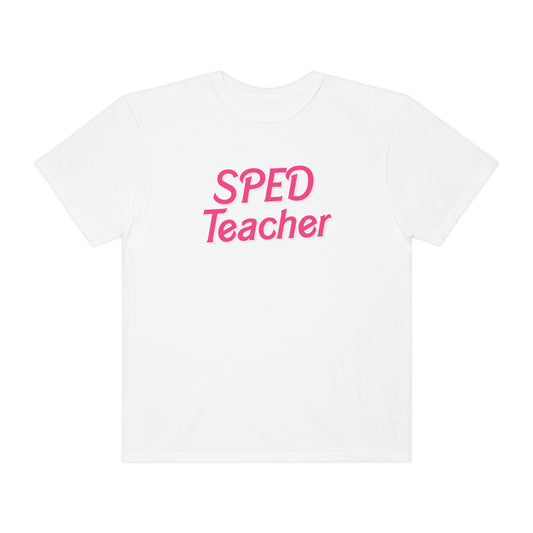 Pink SPED Teacher Comfort Colors T-Shirt