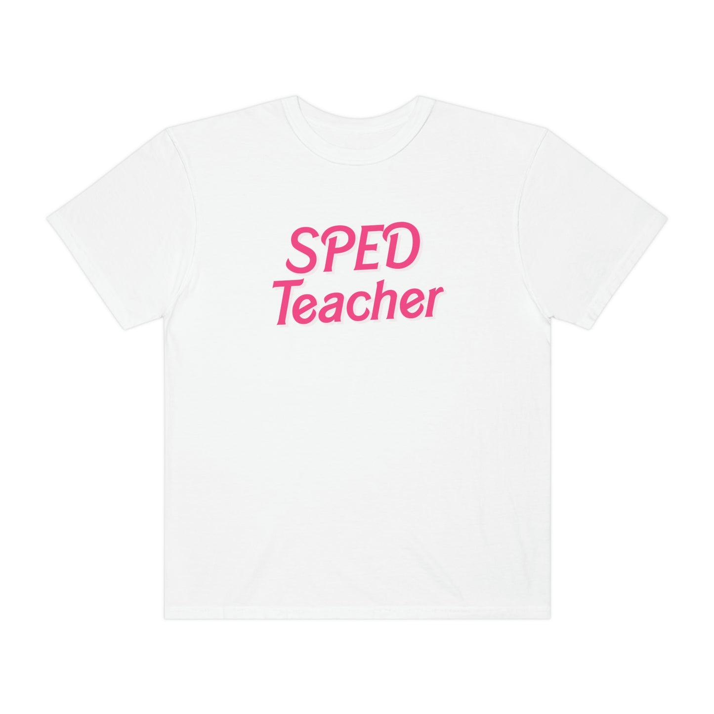 Pink SPED Teacher Comfort Colors T-Shirt