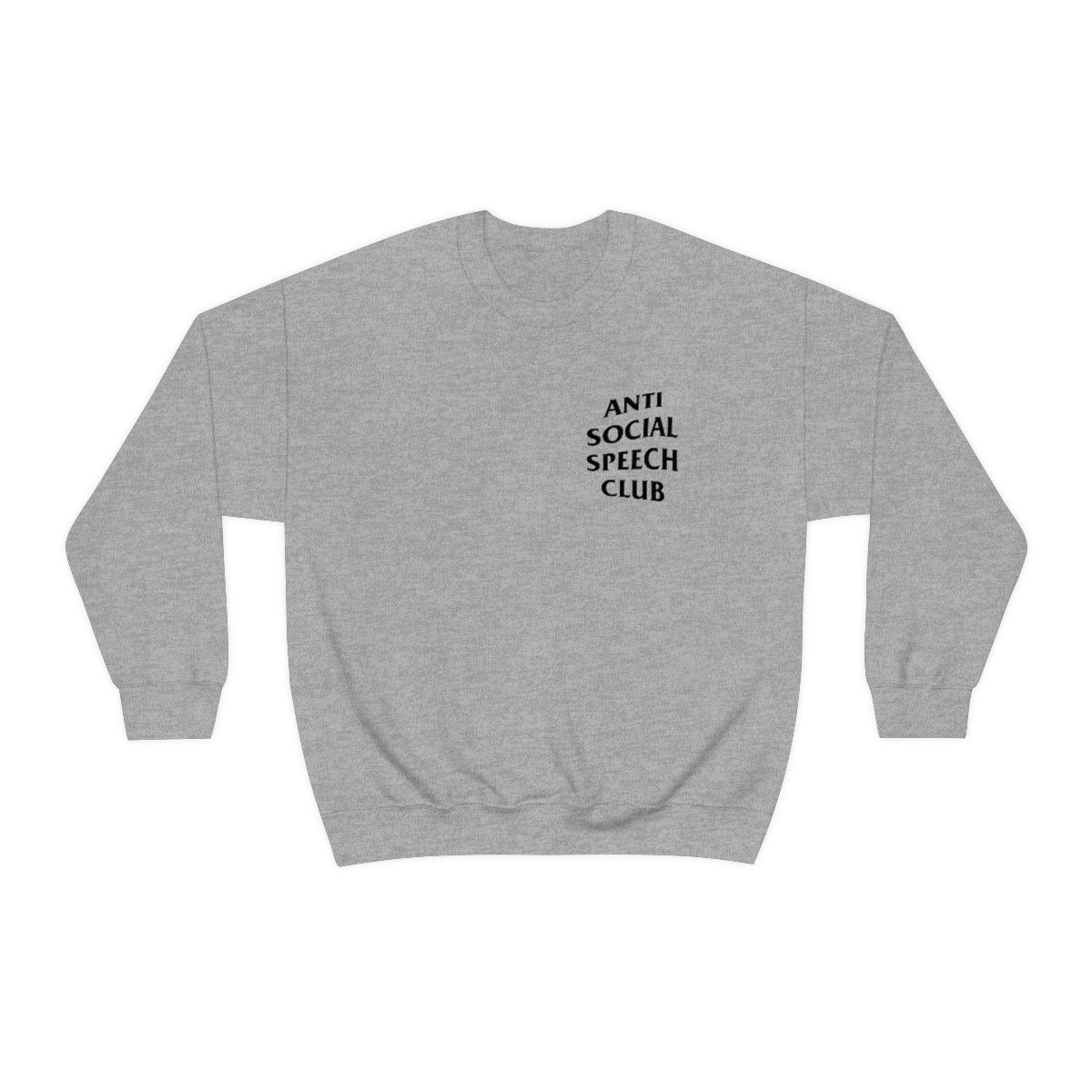 Antisocial Speech Club Crewneck Sweatshirt | Front and Back Print