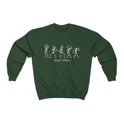 Spooky Speech Skeletons Crewneck Sweatshirt