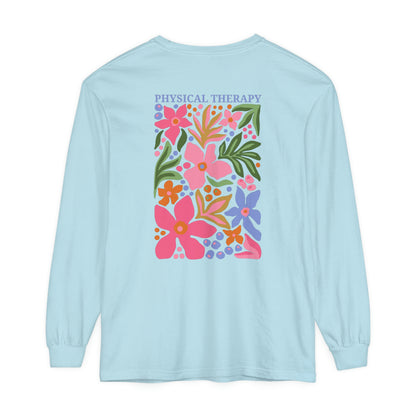 Physical Therapy Long Sleeve Comfort Colors T-shirt