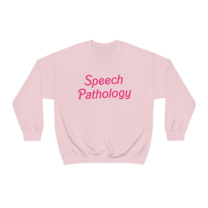 Pink Speech Pathology Crewneck Sweatshirt