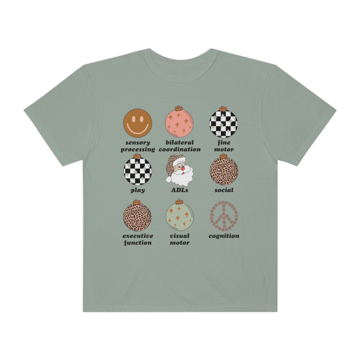 Retro Holiday OT Scope of Practice Comfort Colors T-Shirt