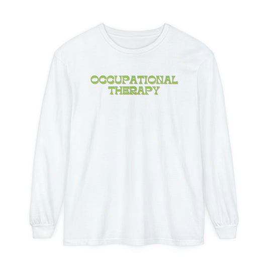 OT Bright Floral Long Sleeve Comfort Colors T-shirt