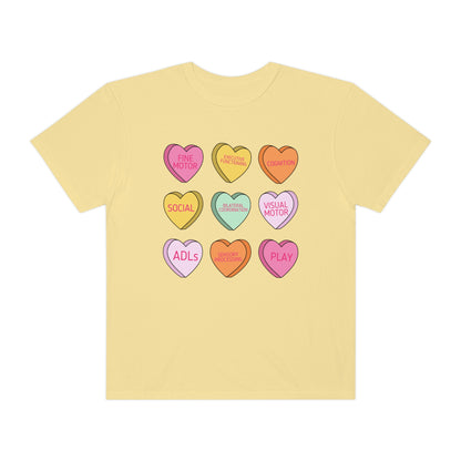 OT Scope Candy Hearts Comfort Colors T-Shirt