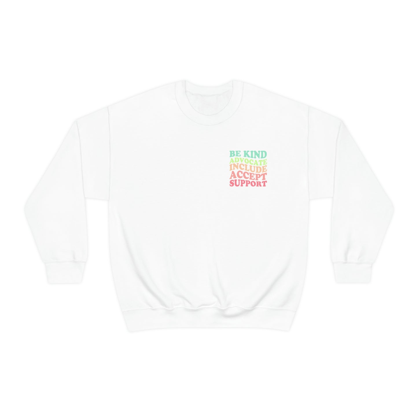 Inclusion Crewneck Sweatshirt | Front and Back Design
