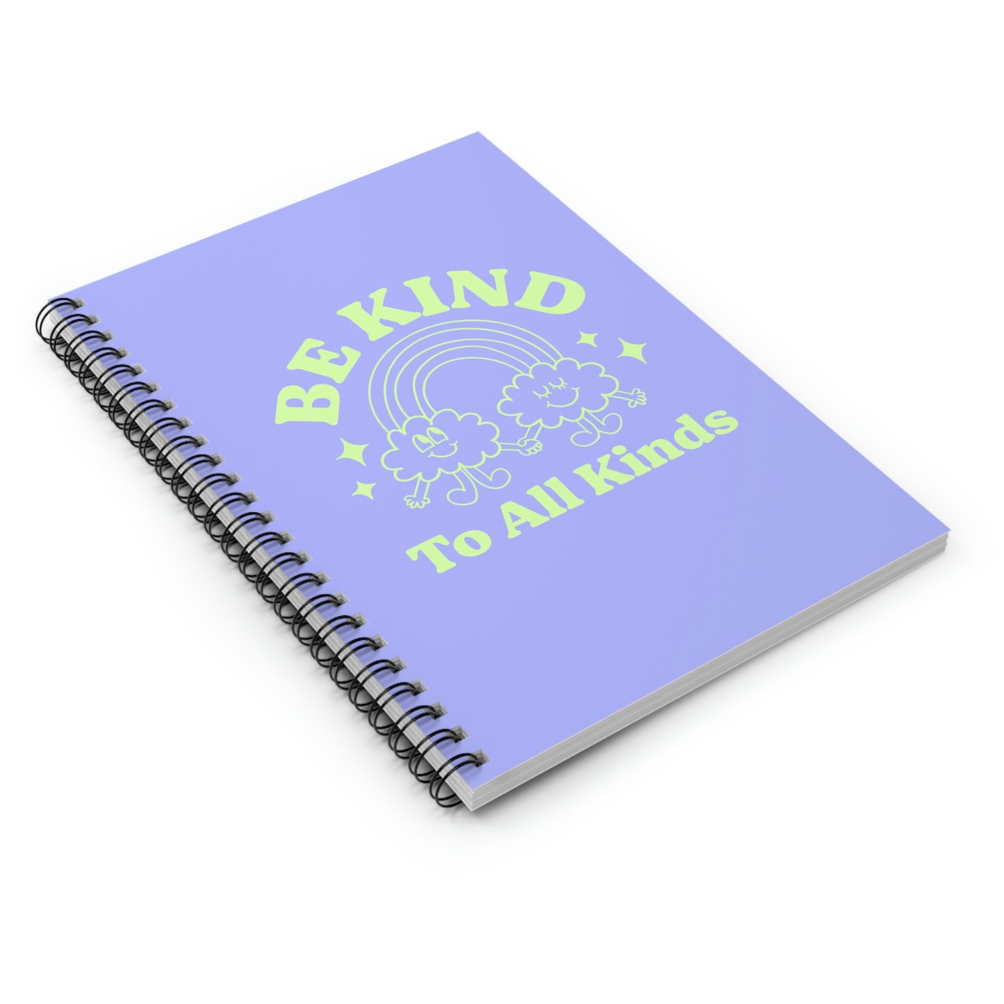 Be Kind to All Kinds Spiral Ruled Line Notebook