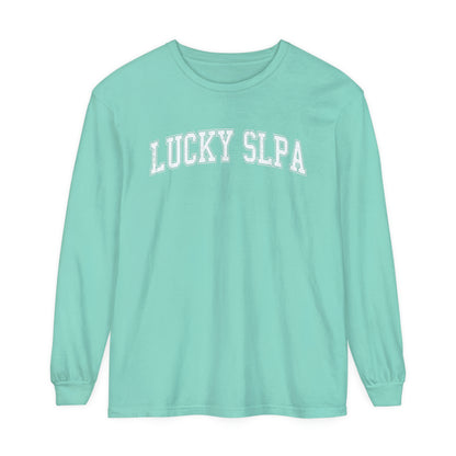 Lucky SLPA Distressed Long Sleeve Comfort Colors T-Shirt